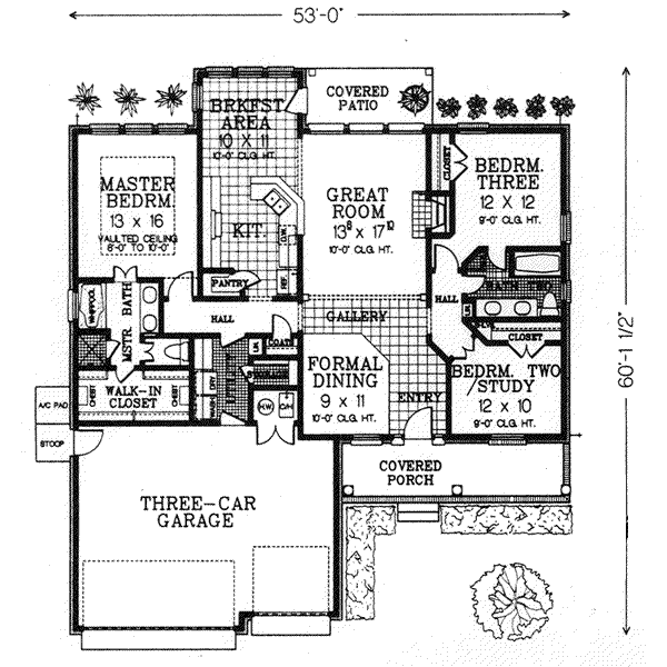 main floor house blueprint