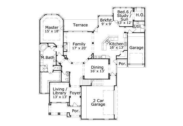 main floor house blueprint