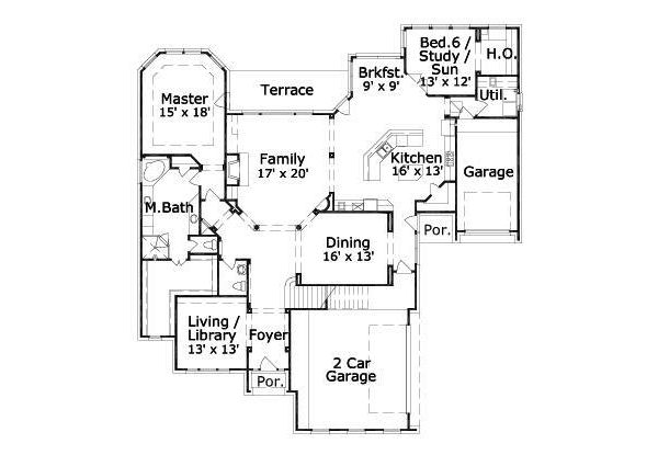 main floor house blueprint
