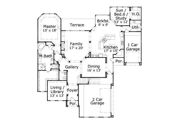 main floor house blueprint