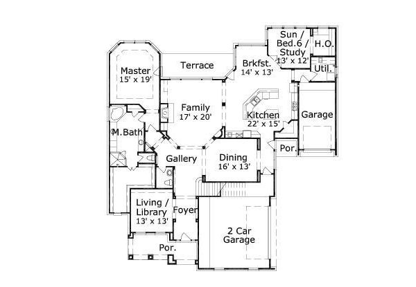 main floor house blueprint