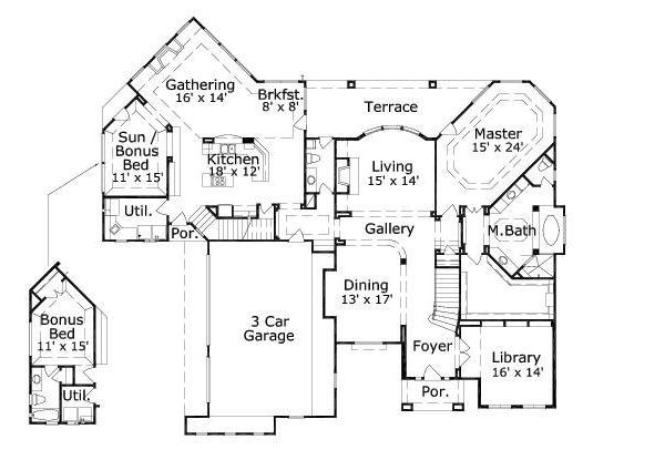 main floor house blueprint