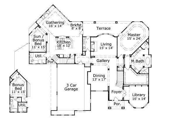 main floor house blueprint