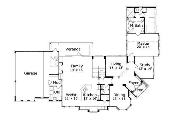 main floor house blueprint