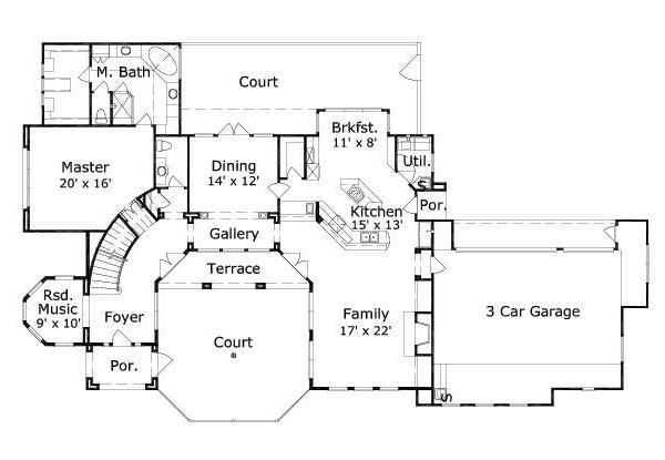 main floor house blueprint