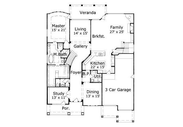main floor house blueprint