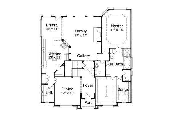 main floor house blueprint