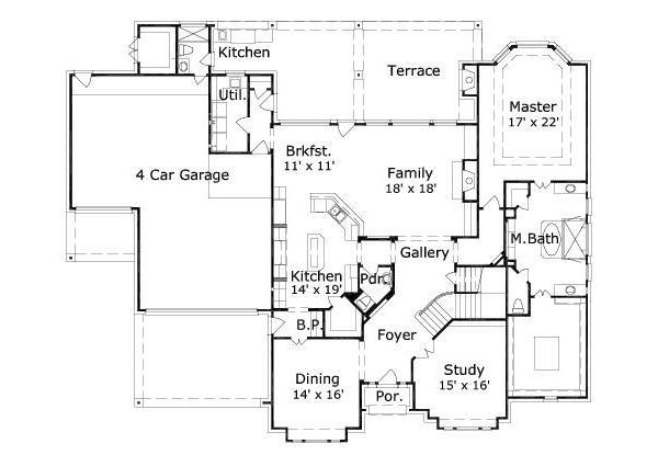 main floor house blueprint