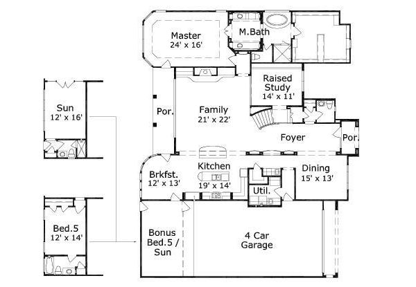 main floor house blueprint