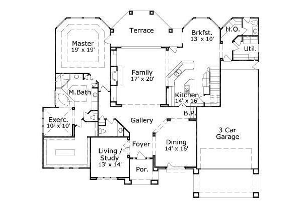 main floor house blueprint