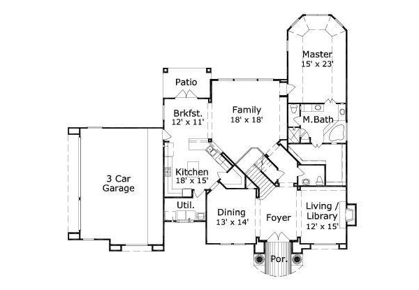 main floor house blueprint
