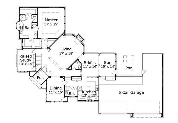 main floor house blueprint