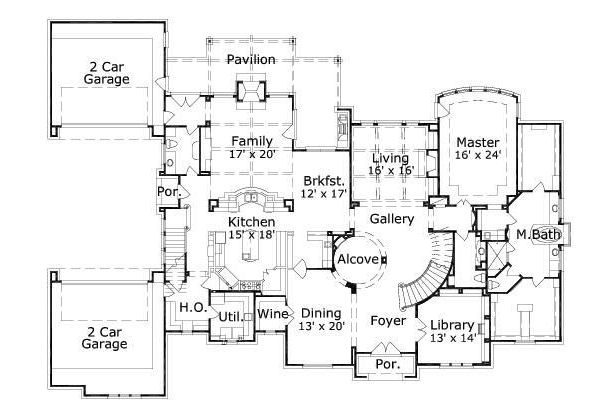 main floor house blueprint