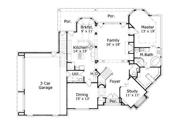 main floor house blueprint