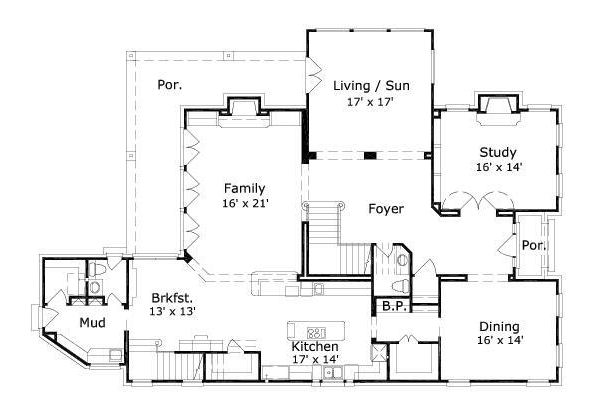 main floor house blueprint