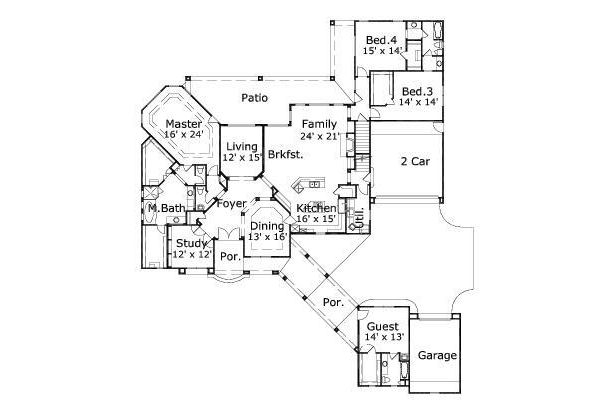 main floor house blueprint