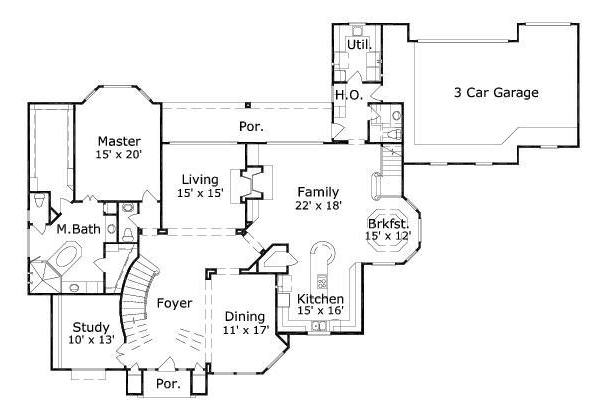 main floor house blueprint