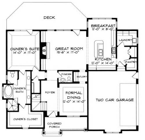 main floor house blueprint