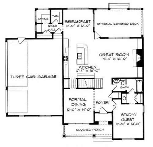 main floor house blueprint