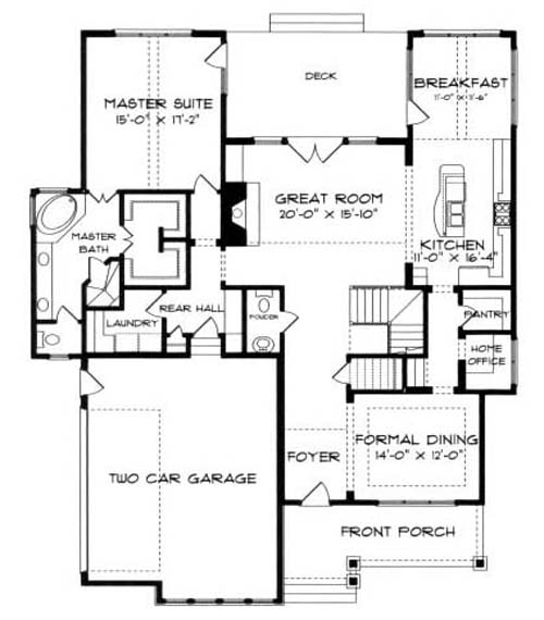 main floor house blueprint