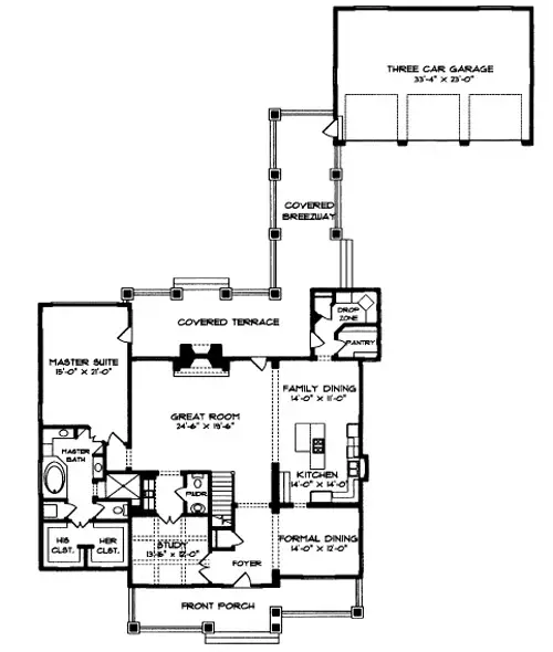 main floor house blueprint
