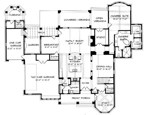 main floor house blueprint