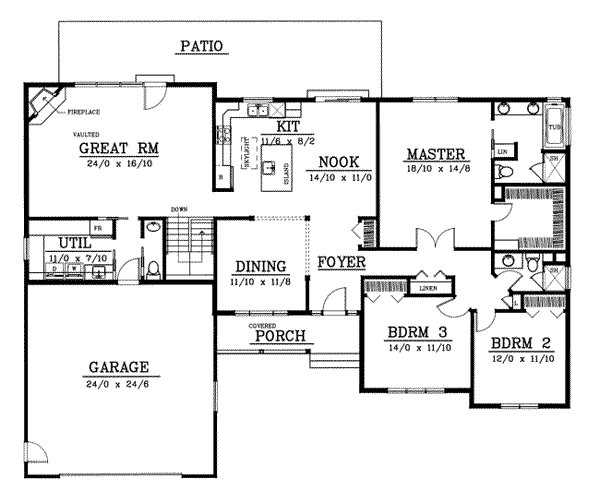 main floor house blueprint