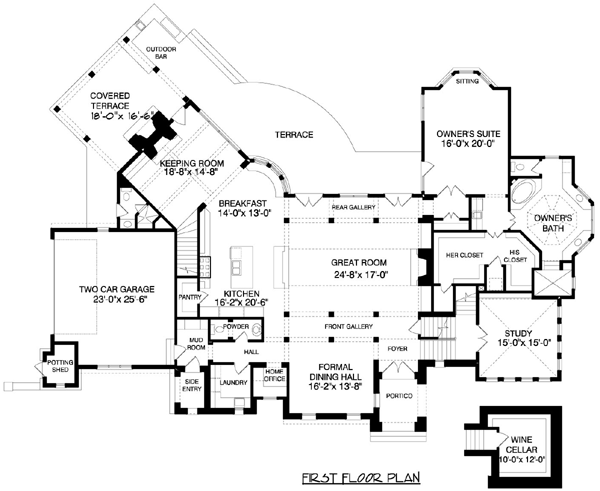 main floor house blueprint