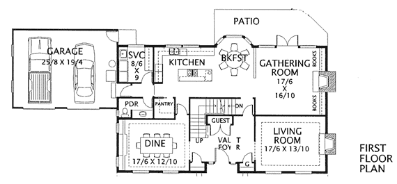 main floor house blueprint