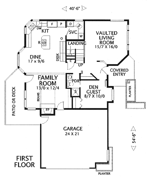 main floor house blueprint