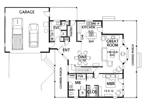 main floor house blueprint
