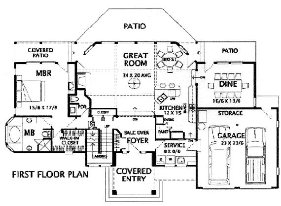 main floor house blueprint
