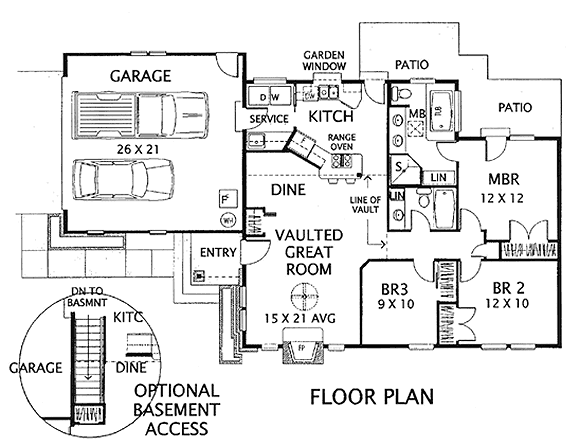 main floor house blueprint