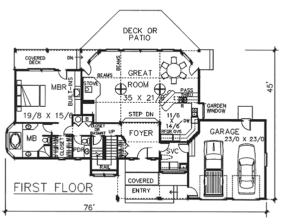 main floor house blueprint