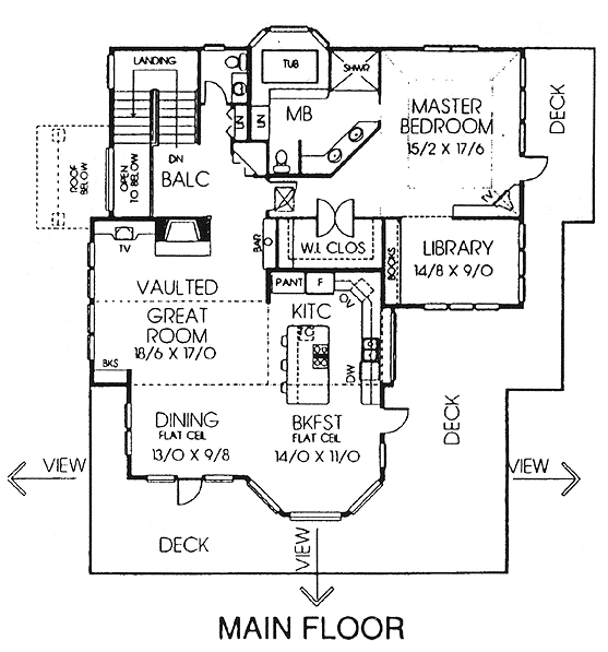 main floor house blueprint