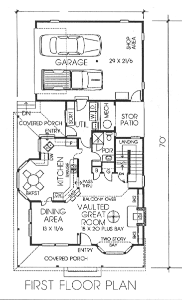 main floor house blueprint