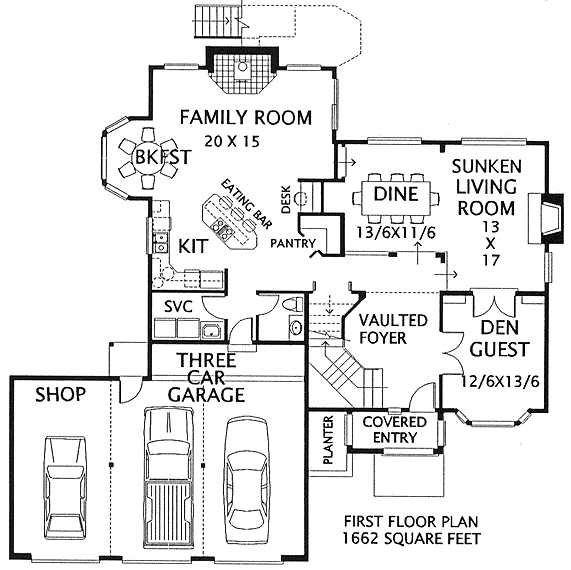 main floor house blueprint