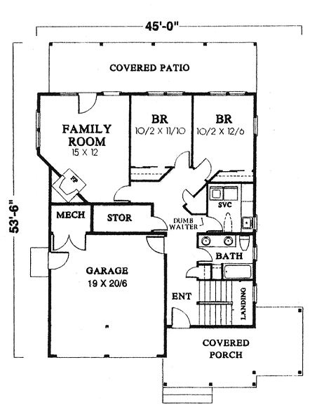main floor house blueprint