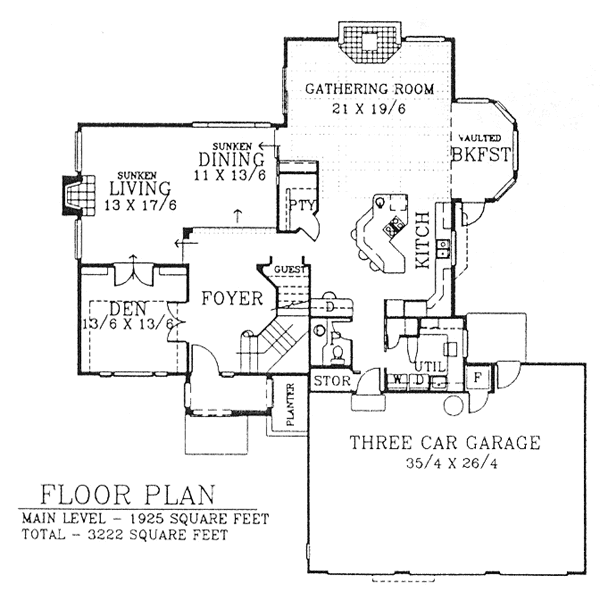 main floor house blueprint