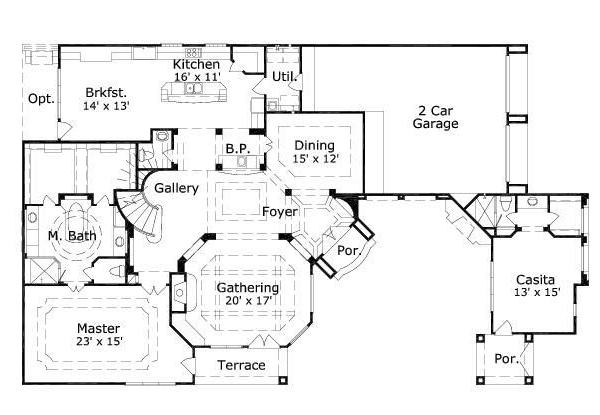 main floor house blueprint