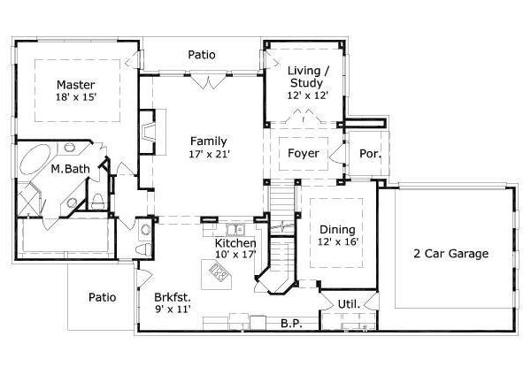 main floor house blueprint