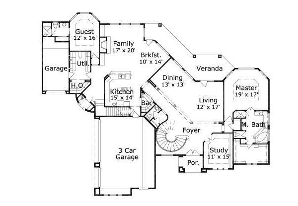 main floor house blueprint