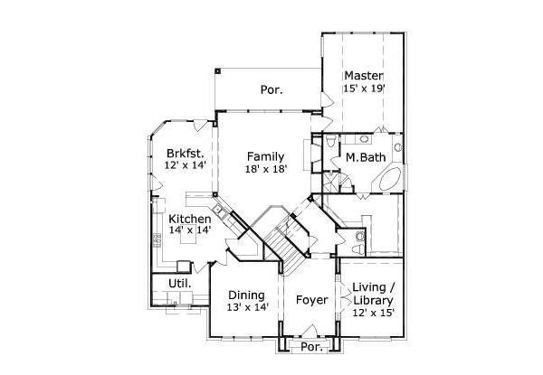 main floor house blueprint