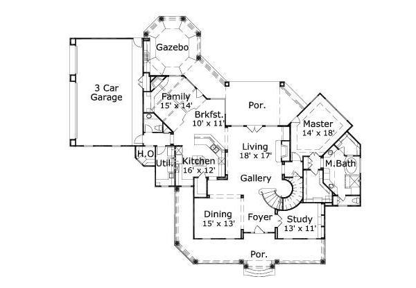 main floor house blueprint