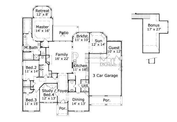 main floor house blueprint