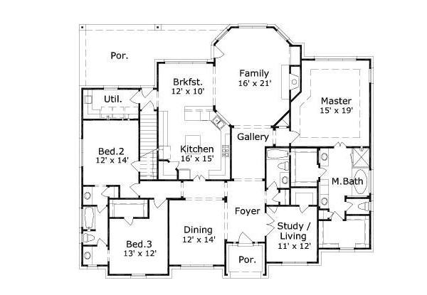 main floor house blueprint