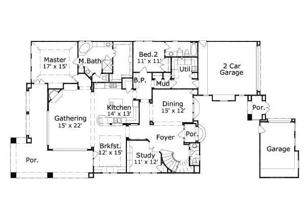 main floor house blueprint