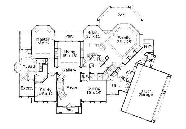 main floor house blueprint