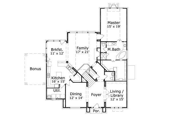 main floor house blueprint