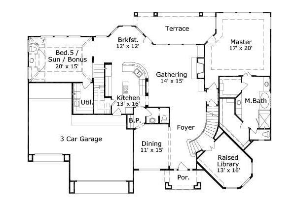 main floor house blueprint